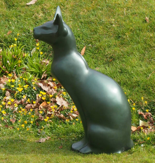 Abstract Sitting Cat