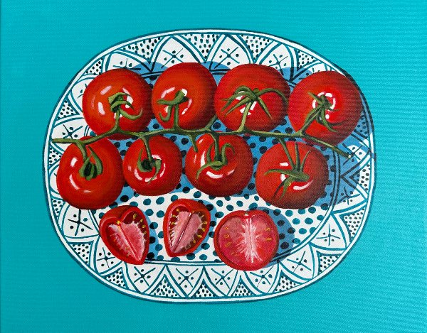 Tomatoes on a Plate 