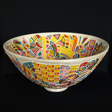 Mandarin Doodle Bowl