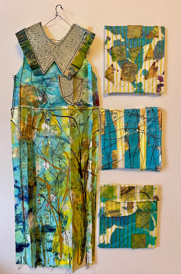 There the Green Lane Descends - Paper Dress