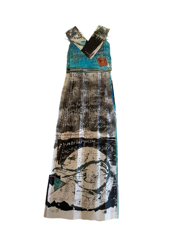 Poured in a Dusty Beam II - Paper Dress