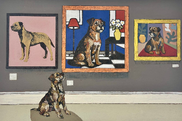 A Border at a Terrier Exhibition