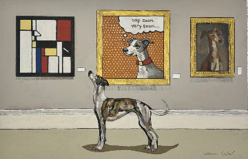 A Whippet at a Sighthound Exhibition