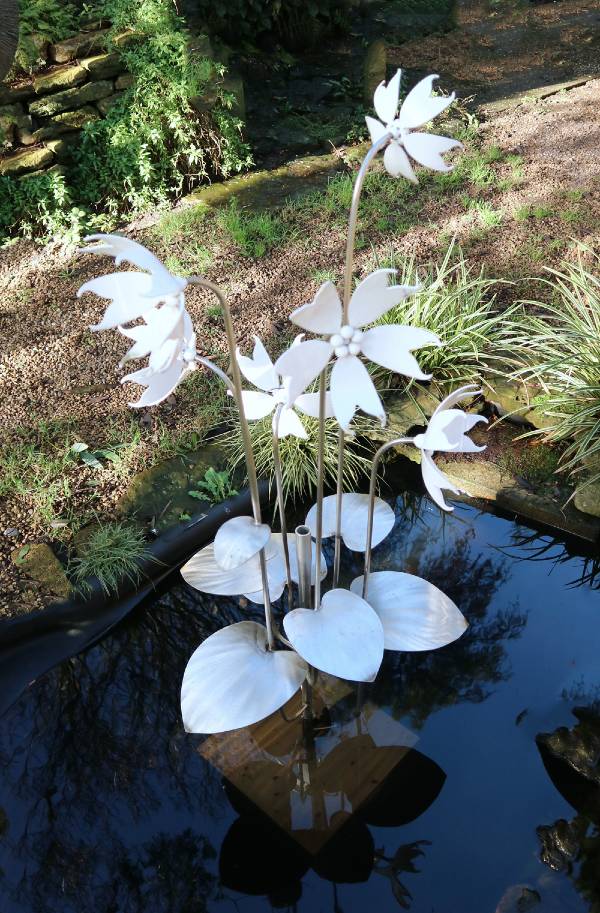 White Flower Fountain