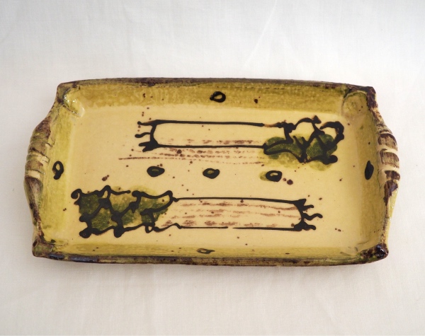 Tray with Leeks and Peas