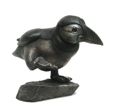 Running Puffin on Rock