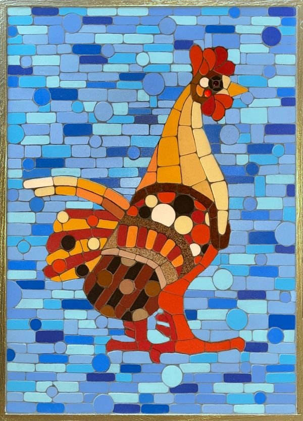 Polka Dot Rooster 2