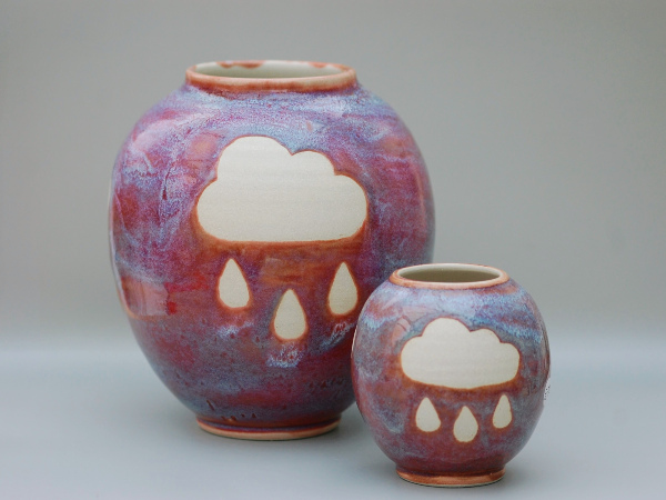 Rain Cloud Moon Jar