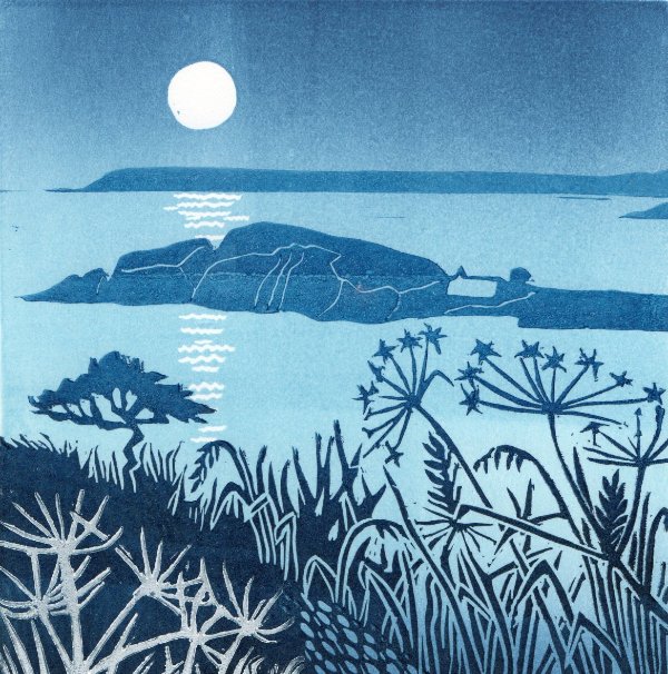 Moonlight Over Burgh Island 