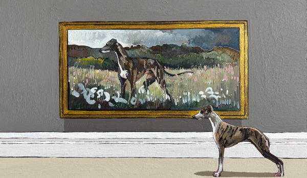 A Whippet with an Old Master 
