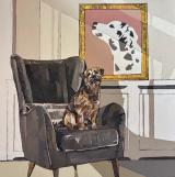 A Border Terrier with Dalmatian Painting 