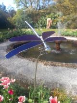 Blue Dragonfly on Reed