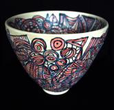 Red Doodle Bowl 