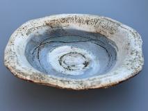 Grey White Rimmed Bowl
