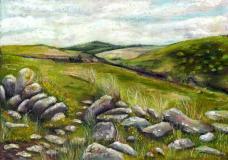 Old Stone Wall near Sandy Hole, Dartmoor